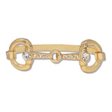 112492, CRYSTAL ACCENT HORSEBIT BANGLE BRACELET
