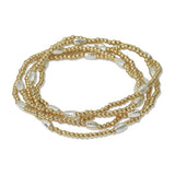 112494, CCB MULTI LAYERED BEADED STRETCH BRACELET