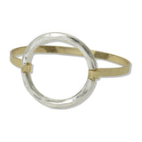 112499, HAMMERED OPEN ROUND HOOK BANGLE BRACELET