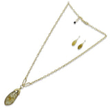 Celluloid Acetate Teardrop Long Pendant Necklace - view 2