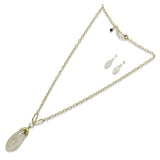Celluloid Acetate Teardrop Long Pendant Necklace - view 3