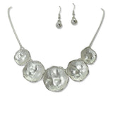 Hammered Geometric Disc Necklace - view 3