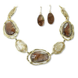 Geometric Celluloid Aceate Necklace