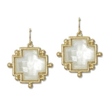 Translucent Cross Drop Earrings - view 3