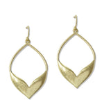 Chevron Open Teardrop Earrings - view 2