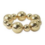 112543, BOLD CCB BALL BEADED STRETCH BRACELET