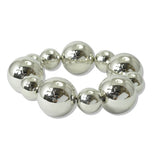 112543, BOLD CCB BALL BEADED STRETCH BRACELET
