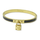 112545, STAINLESS STEEL ENAMEL FOREVER LOVE PADLOCK BANGLE BRACELET