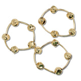 112565, CCB HAMMERED BEAD MULTI LAYERED STRETCH BRACELET