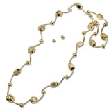112567, CCB NUGGET BEADED STRETCHABLE LONG NECKLACE