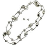 112567, CCB NUGGET BEADED STRETCHABLE LONG NECKLACE