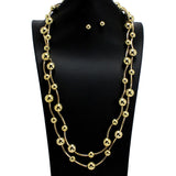 112568, CCB BALL BEADED STRETCHABLE LONG NECKLACE