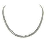 112597, STAINLESS STEEL FLAT LINK CHAIN NECKLACE