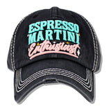 112600, ESPRESSO MARTINI WASHED BASEBALL CAP