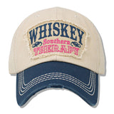 112601, WHISKEY SOUTHERN THERAPY WASHED BASEBALL CAP