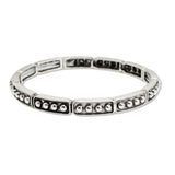 112620, WESTERN BALL TEXTURED SLIM STRETCH BRACELET