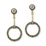 112623, WESTERN ORNATE HORSEBIT DROP EARRINGS