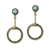 112623, WESTERN ORNATE HORSEBIT DROP EARRINGS