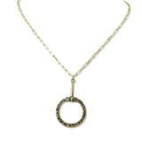 112628, WESTERN ORNATE HORSEBIT PENDANT NECKLACE