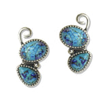 112672, WESTERN TURQUOISE BUTTERFLY POST EARRINGS