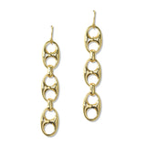 112719, POLISHED MARINER LINK TIERED DANGLE EARRINGS