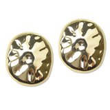 112720, MOLTEN LIQUID METAL LARGE OVAL STATEMENT EARRINGS