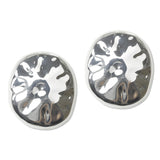 112720, MOLTEN LIQUID METAL LARGE OVAL STATEMENT EARRINGS