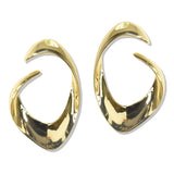 112730, SCULPTURAL FLUID OPEN LOOP STATEMENT EARRINGS