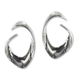 112730, SCULPTURAL FLUID OPEN LOOP STATEMENT EARRINGS