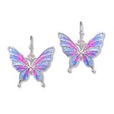 112765, VIBRANT ENAMEL BUTTERFLY DROP EARRINGS