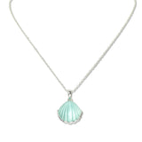 112775, SCALLOP SEASHELL PENDANT NECKLACE