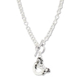 112781, WESTERN HORSE AND HORSESHOE TOGGLE NECKLACE