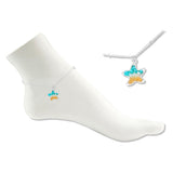 112793, STARFISH CRUSHED STONE INLAY ANKLET