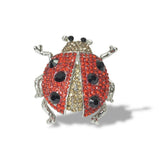 112816, PAVE CRYSTAL LADYBUG STRETCH RING