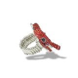 112817, PAVE CRYSTAL ELEPHANT STRETCH RING