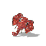 112817, PAVE CRYSTAL ELEPHANT STRETCH RING