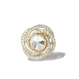 112818, CRYSTAL RHINESTONE SWIRL STRETCH RING