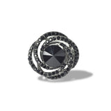 112818, CRYSTAL RHINESTONE SWIRL STRETCH RING