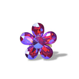 112819, CRYSTAL RHINESTONE FLOWER STRETCH RING
