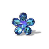 112819, CRYSTAL RHINESTONE FLOWER STRETCH RING