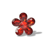 112819, CRYSTAL RHINESTONE FLOWER STRETCH RING