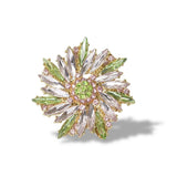 112820, SORORITY CRYSTAL MARQUISE FLOWER STRETCH RING