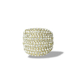 112822, CRYSTAL PAVE WIDE DOME STRETCH RING