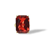 112842, EMERALD CUT CRYSTAL STRETCH RING