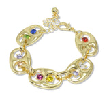 112843, MARINER LINK CRYSTAL ACCENT BRACELET