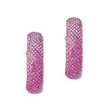 112847, ENCRUSTED CRYSTAL HOOP EARRINGS