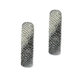 112847, ENCRUSTED CRYSTAL HOOP EARRINGS