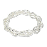 112850, OVAL TWISTED ROPE STRETCH BRACELET
