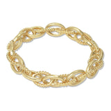 112850, OVAL TWISTED ROPE STRETCH BRACELET