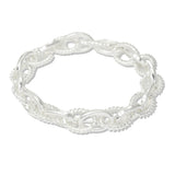112850, OVAL TWISTED ROPE STRETCH BRACELET
